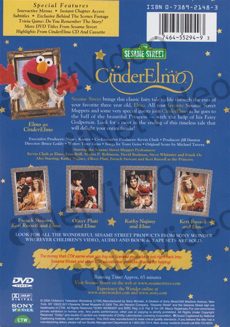 Cinderelmo Sesame Street On Dvd Movie