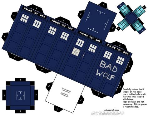 Diy Tardis Tardis Doctor Who Craft Geeky Craft