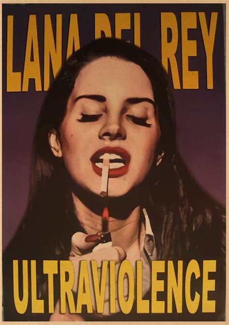 Papier Cadeau17 A4 Affiches Vintage De Singer Lana Del Rey Born To