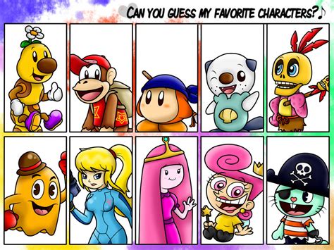 Can You Guess My Favorite Characters 3 By Boxbird On Deviantart