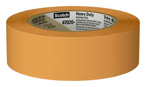 scotch heavy duty masking tape 1 41 in x 60 1 yd orange 6 rolls