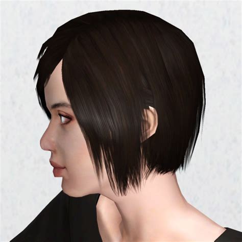 Asymmetrical Hairstyle By Hystericalparoxysm At Mod The Sims Sims 3 Hairs