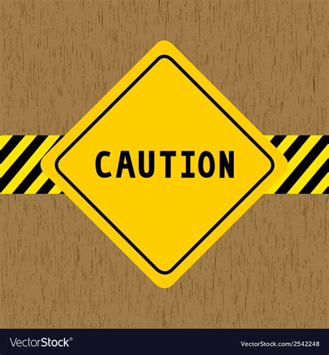 Caution Sign Royalty Free Vector Image Vectorstock