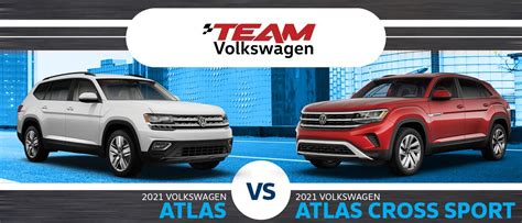 2021 Vw Atlas Vs 2021 Vw Atlas Cross Sport What Are The Differences