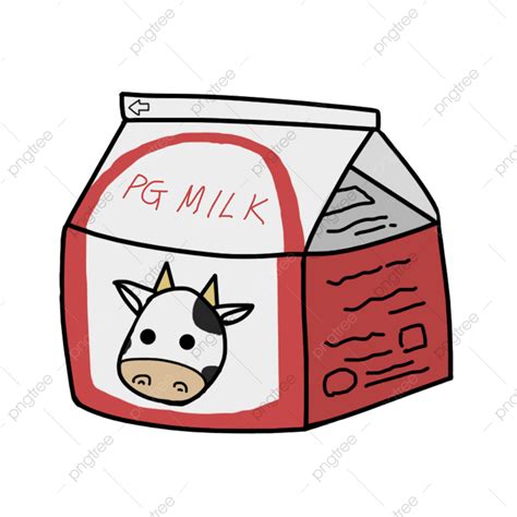 Milk Carton White Transparent Original Fresh Milk In Carton Breakfast