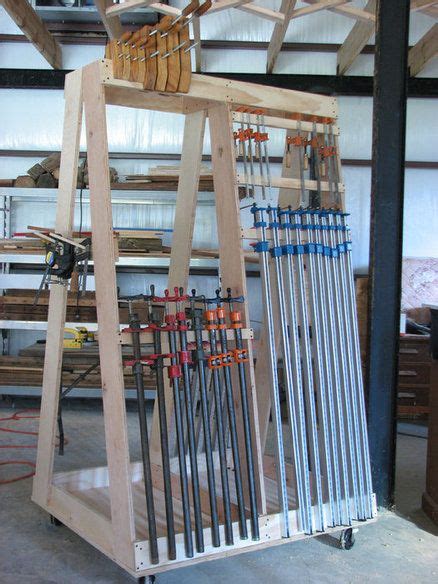 Space saving parallel clamp rack | diy build plans. Clamp Rack | Work shops | Pinterest | Projects