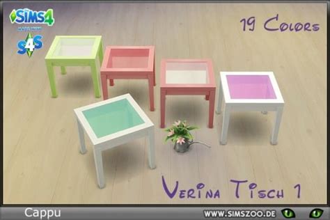 Blackys Sims 4 Zoo Kitchen Sets Small Tables Sims 4 Zoo Furniture