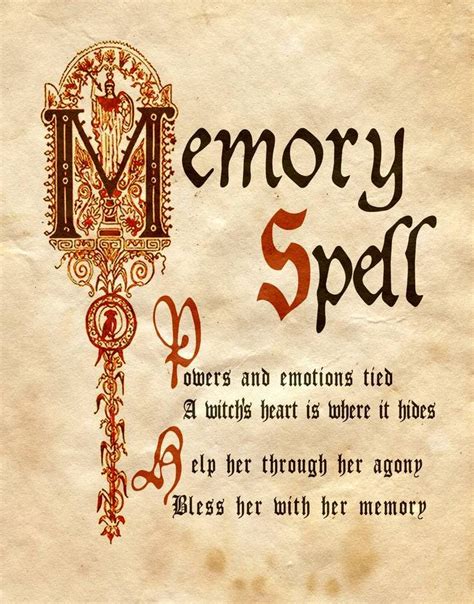 Memory Spell By Charmed Bos On Deviantart Magic Spell Book Wiccan