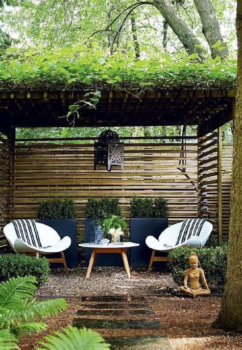 Zen Garden With Pergola Zen Garden Designs And Ideas Backyard Privacy