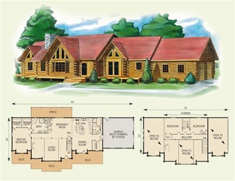 Elegant 4 Bedroom Log Cabin Floor Plans New Home Plans Design