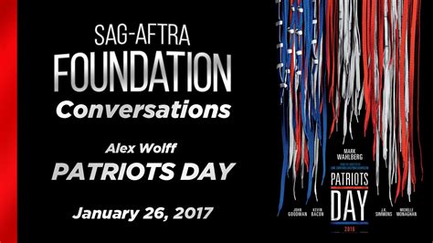My best friend tells the story of francois, a man who has no friends at all. Conversations with Alex Wolff of PATRIOTS DAY - YouTube