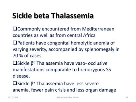 Sickle Cell Anemia An Overview Ppt