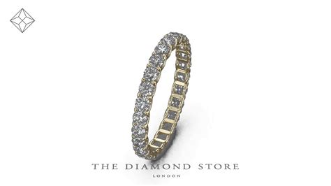 hg34 eternity ring chloe 18k gold diamond 1 00ct youtube