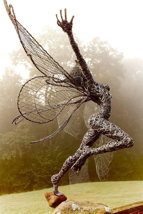 Wire Sculptures Of Fairies By Robin Wight Art Design Creative Blog