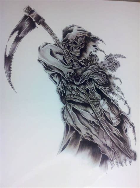 Grim Reaper By Captaincorpse666 On Deviantart Reaper Tattoo Grim