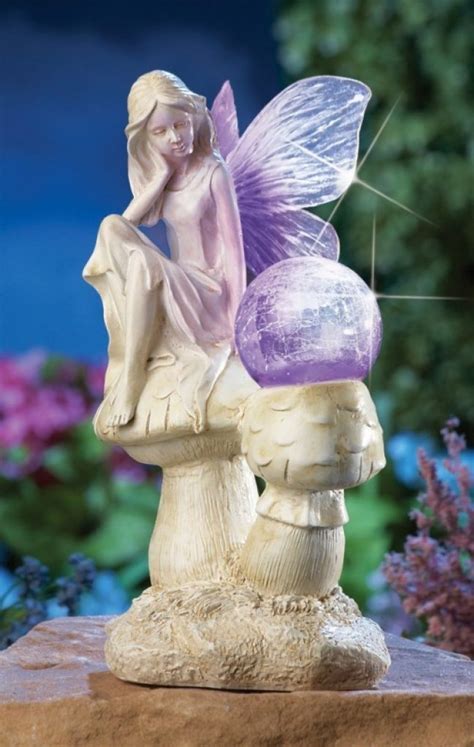 Solar Garden Fairy Statue With Lighted Glass Ball Fresh Garden Decor