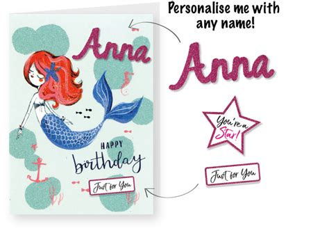 Cardstock with a smooth eggshell finish. Make It Personal (Birthday Card For Personalisation ...