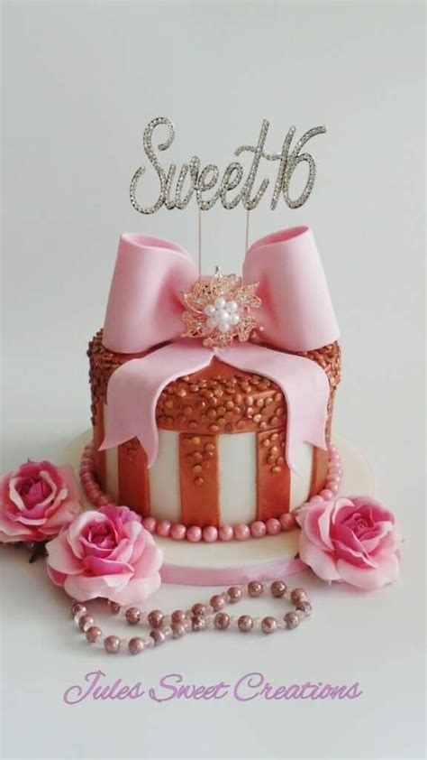 A healthy and low fat chocolate cake recipe that tastes so sinful you will never believe it! Sweet 16th Birthday Cake Fondant Bow Rose Gold Cake Tiffany Hat Box chocolate cake chocolate ...