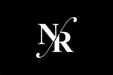 Nr Monogram Logo Design By Vectorseller