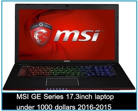 Best Gaming Laptop Under 1000 Dollars 2016