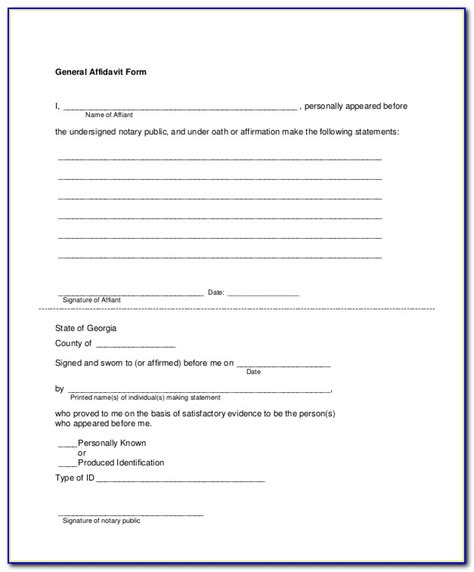 Asurion Affidavit Form Pdf Affidavitform Net