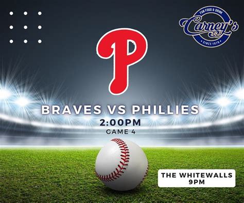 Lets Go Phillies⚾️ Join Us For Game 4 At 2pm Today Live Music The