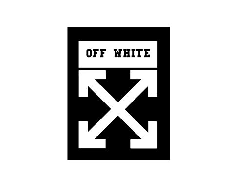 Off White Logo Brand With Name Black Symbol Clothes Design Icon