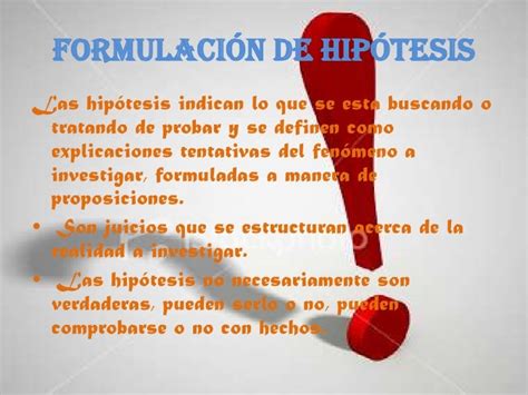 Formulación De Hipótesis