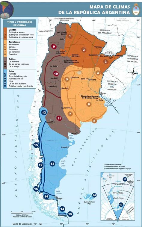 El Clima De Argentina A Través De Los Mapas Geografía Infinita