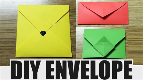 How To Make An Envelope Diy Paper Envelope Youtube