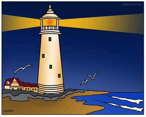 Cute Lighthouse Clipart Image