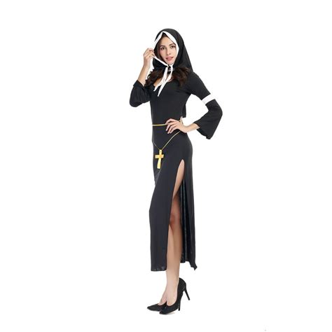 Nun Cosplay Fancy Dress Halloween Monasticism Cos Uniform Jesus Virgin