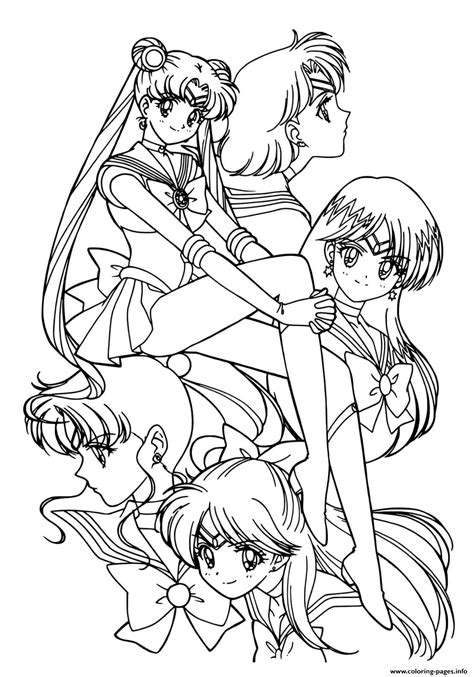 Sailor Moon Special Girl Adventure Coloring Pages Printable