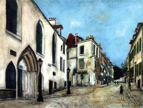 Maurice Utrillo Lhôpital De Provins Seine Et Marne Oil Painting