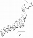 日本地図（白地図・大） － 無料フリー素材 | 日本地図, 白地図, 地図