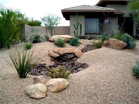 Desert Landscape Front Yard Desert Landscaping Rock