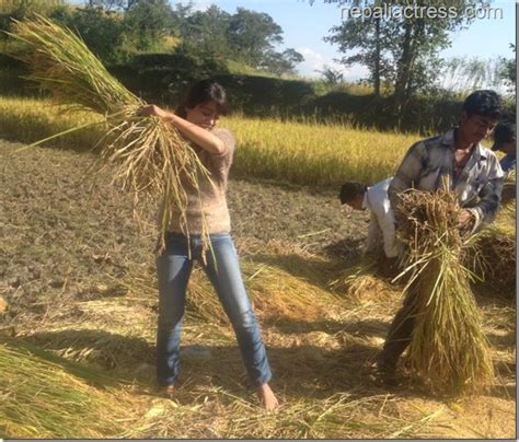 farmer binita baral in action nepali actress