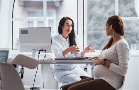 Premium Photo Pregnant Woman Have Consultation With Obstetrician Indoors