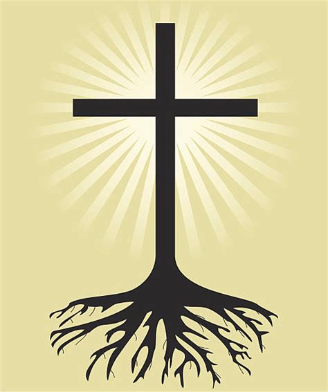 Christianity Root Origins Cross Illustrations Royalty Free Vector