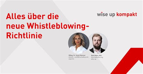 wîse up kompakt zur neuen Whistleblowing-Richtlinie - Fachwissen für