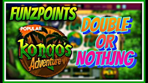 Double Or Nothing Funzpoints Kongo S Adventure Online Slots Win Real Money Youtube