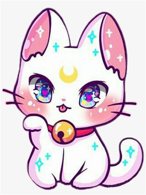 Pin De Crystall Star En Art Dibujos Kawaii De Animales Gato De