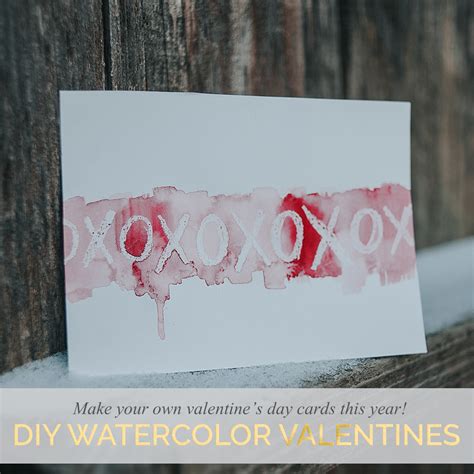 You want the pigment to just sit on the paper. DIY Watercolor Valentine's Day Cards - bluebird chic