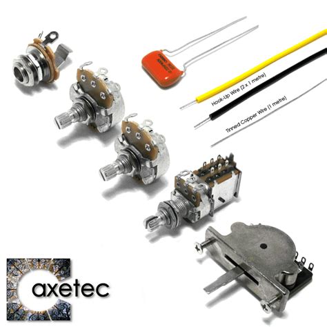 Parts required for wiring up a strat®. Guitar Wiring Kits by Axetec - Wiring Kits for Strat