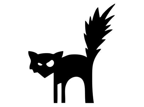Scary Black Cat Silhouette At Getdrawings Free Download