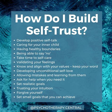 How Do I Build Self Trust