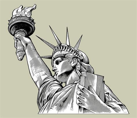 Liberty Line Art Digital Art By Greg Joens