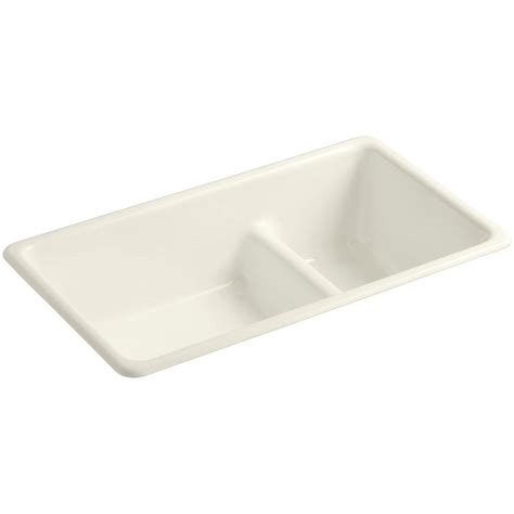 These sinks are robust and very suitable for frequent use incurred kohler, a major manufacturer of plumbing fixtures, offers ways to dress up your selection of cast iron sink with its color palette large. KOHLER Iron/Tones Smart Divide Drop-In/Undermount Cast ...