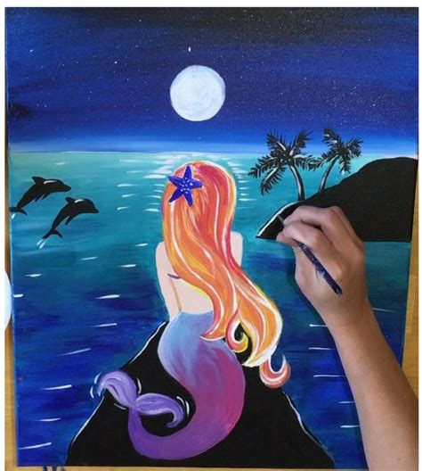 How To Paint A Mermaid Step By Step Painting Tutorial