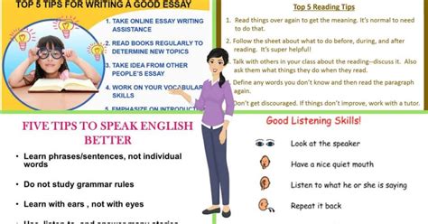 Top Tips For Improving Your English Language Skills Eslbuzz Learning English